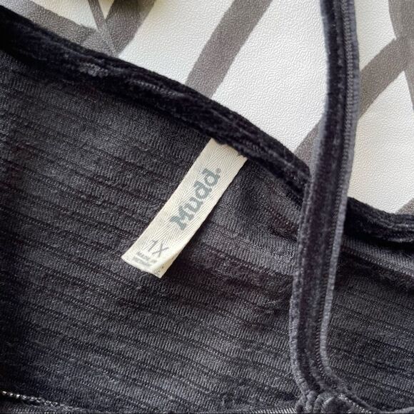 NWT Mudd Velvet Black Tank Layering Dress - Picture 5 of 5